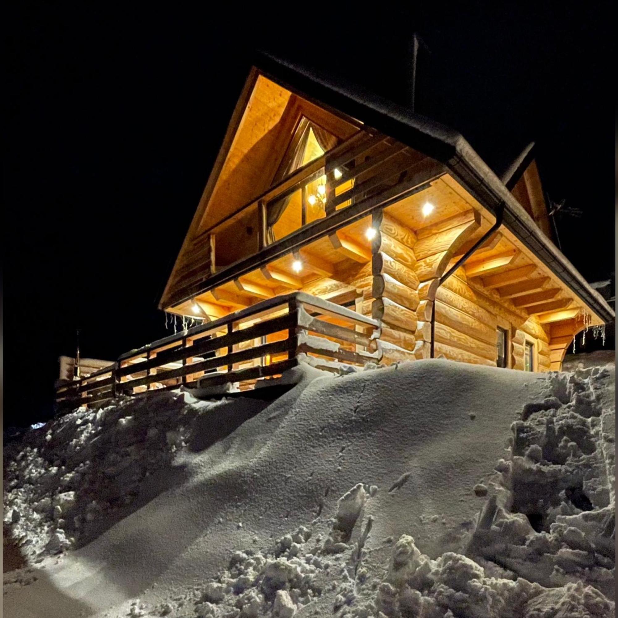 Domek Drewniany W Gorach Jacuzzi & Balia - Osada Chelm Stroza  Exteriér fotografie
